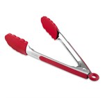 Altitude Crafty Chef Silicone Tongs - Red IDEA-5101_IDEA-5101-R-LOGO