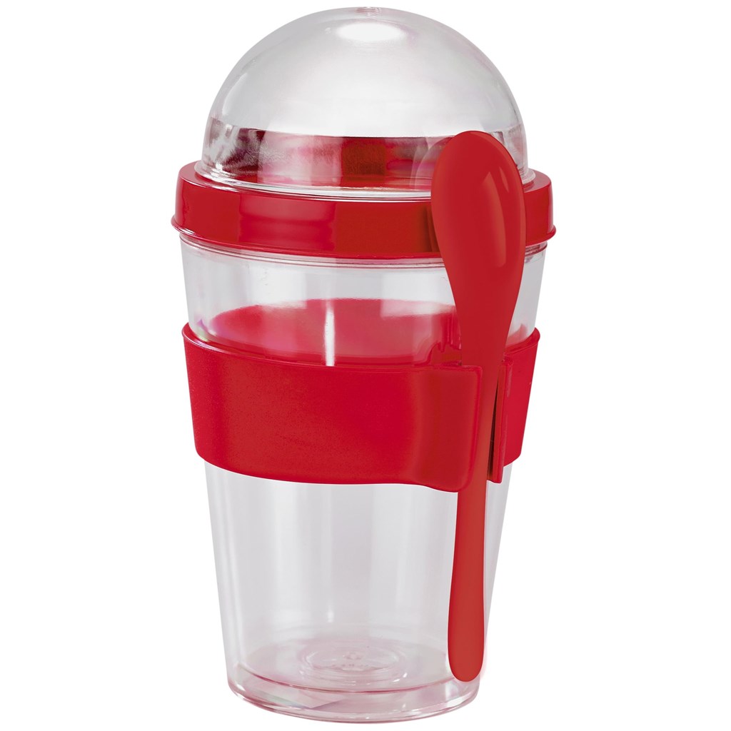 Yo-On-The-Go Breakfast Cup - 350ml - Red