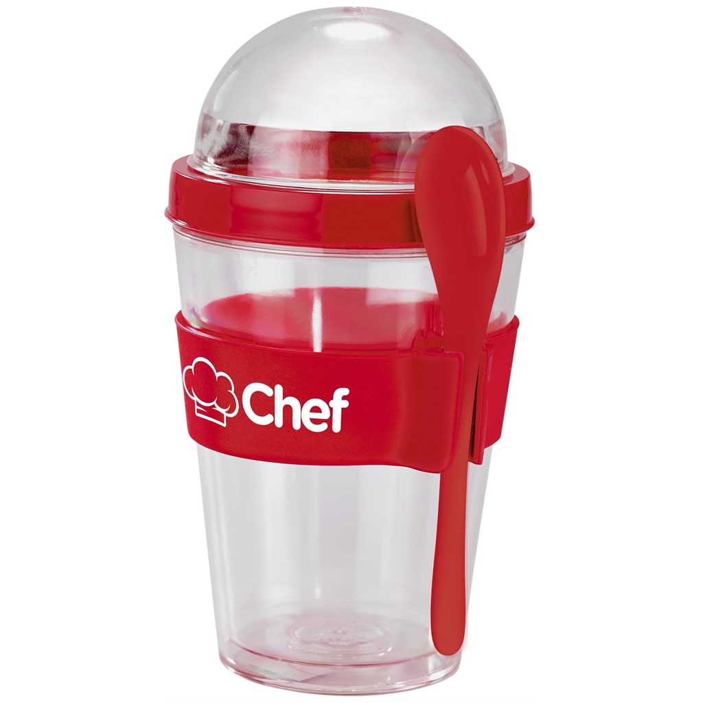 Yo-On-The-Go Breakfast Cup - 350ml - Red