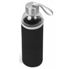 Kooshty Neo Glass Water Bottle - 500ml Black