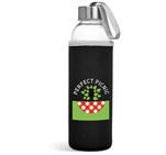 Kooshty Neo Glass Water Bottle - 500ml Black