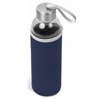 Kooshty Neo Glass Water Bottle - 500ml Navy