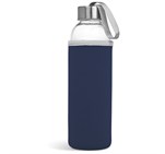 Kooshty Neo Glass Water Bottle - 500ml Navy