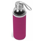 Kooshty Neo Glass Water Bottle - 500ml Pink