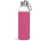 Kooshty Neo Glass Water Bottle - 500ml Pink