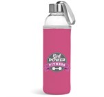 Kooshty Neo Glass Water Bottle - 500ml Pink