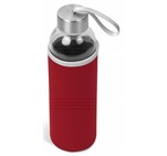 Kooshty Neo Glass Water Bottle - 500ml Red