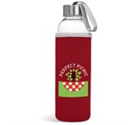 Kooshty Neo Glass Water Bottle - 500ml Red