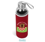 Kooshty Neo Glass Water Bottle - 500ml Red