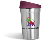 Kooshty Go-Jo Stainless Steel & Plastic Double-Wall Tumbler - 350ml Maroon