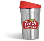 Kooshty Go-Jo Stainless Steel & Plastic Double-Wall Tumbler - 350ml Red