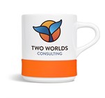 Kooshty Kaleido Sublimation Ceramic Mug - 320ML Orange