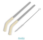 Kooshty Slurp Straw Set - Cream KOOSH-9005_KOOSH-9005-CM-0001-NO-LOGO