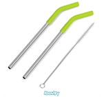 Kooshty Slurp Straw Set - Lime KOOSH-9005_KOOSH-9005-L-0002-NO-LOGO