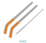 Kooshty Slurp Straw Set - Orange KOOSH-9005_KOOSH-9005-O-0001-NO-LOGO