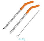 Kooshty Slurp Straw Set - Orange KOOSH-9005_KOOSH-9005-O-0002-NO-LOGO