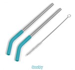 Kooshty Slurp Straw Set Turquoise