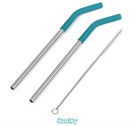 Kooshty Slurp Straw Set Turquoise