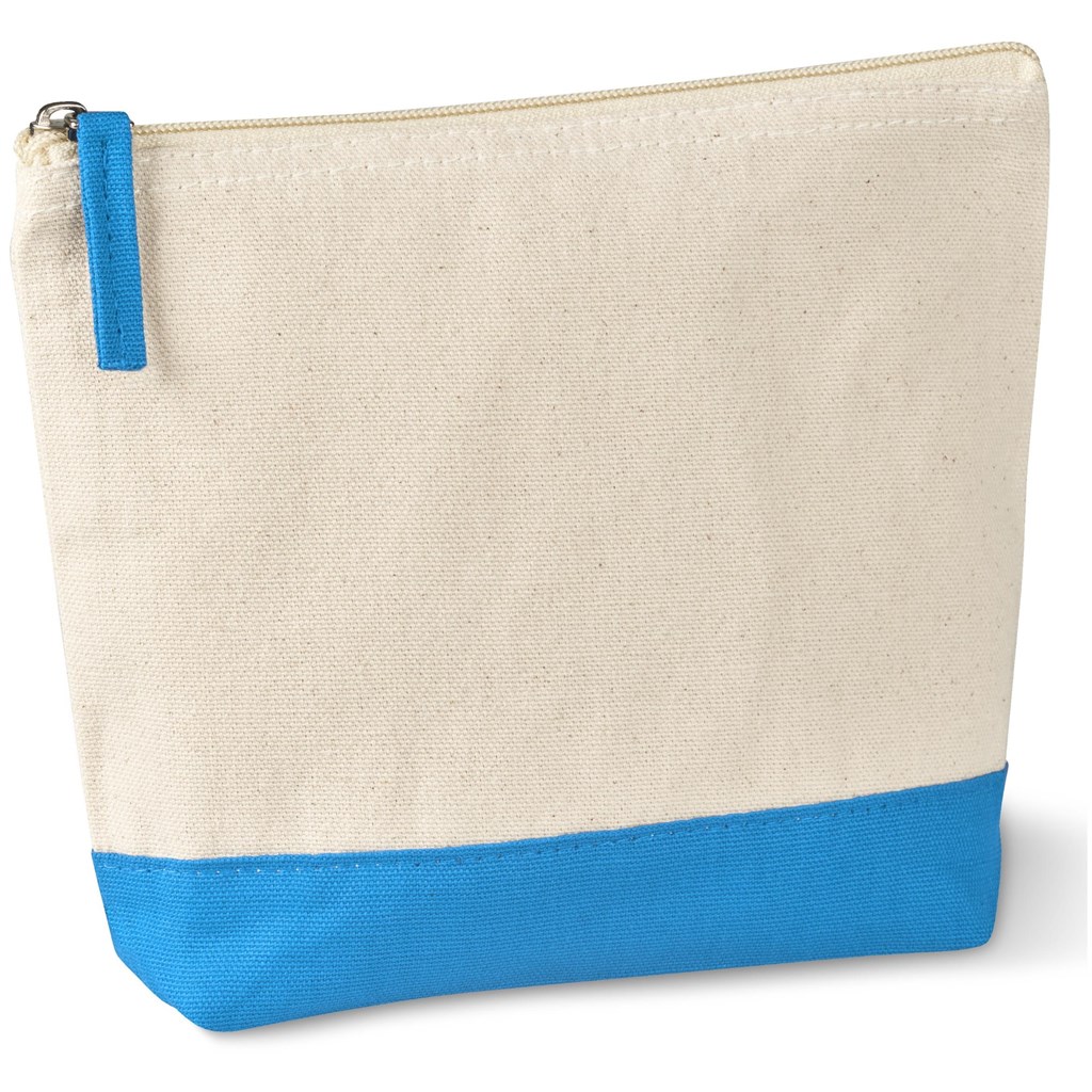 Kooshty Q Cotton Cosmetic Bag - Cyan