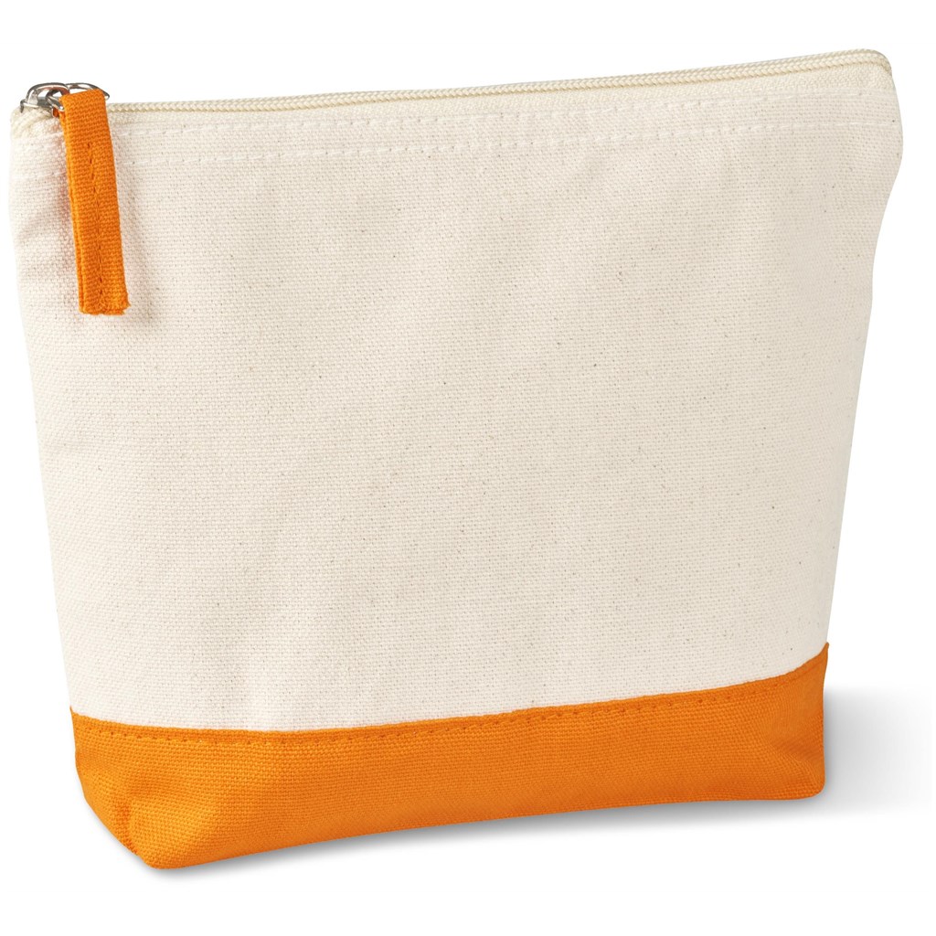 Kooshty Q Cotton Cosmetic Bag - Orange