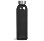 Kooshty Pura Glass Water Bottle - 500ML Black
