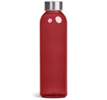 Kooshty Pura Glass Water Bottle - 500ML Red