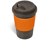 Kooshty Brown Bean Plastic Double-Wall Tumbler – 400ml Orange