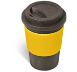 Kooshty Brown Bean Plastic Double-Wall Tumbler – 400ml Yellow