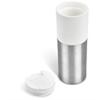 Kooshty Typhoon Stainless Steel & Plastic Double-Wall Tumbler - 450ml Solid White