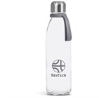 Kooshty Loopy Glass Water Bottle - 650ml Grey