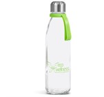 Kooshty Loopy Glass Water Bottle - 650ml Lime