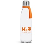Kooshty Loopy Glass Water Bottle - 650ml Orange