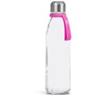 Kooshty Loopy Glass Water Bottle - 650ml Pink