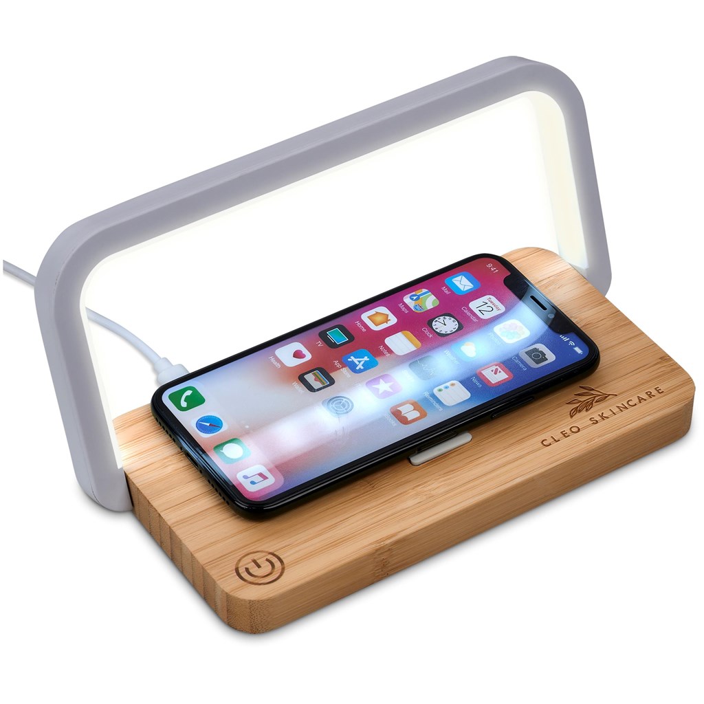 Okiyo Yoru Bamboo Wireless Charger & Night Light