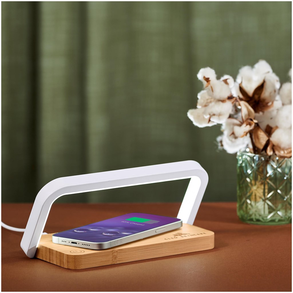 Okiyo Yoru Bamboo Wireless Charger & Night Light