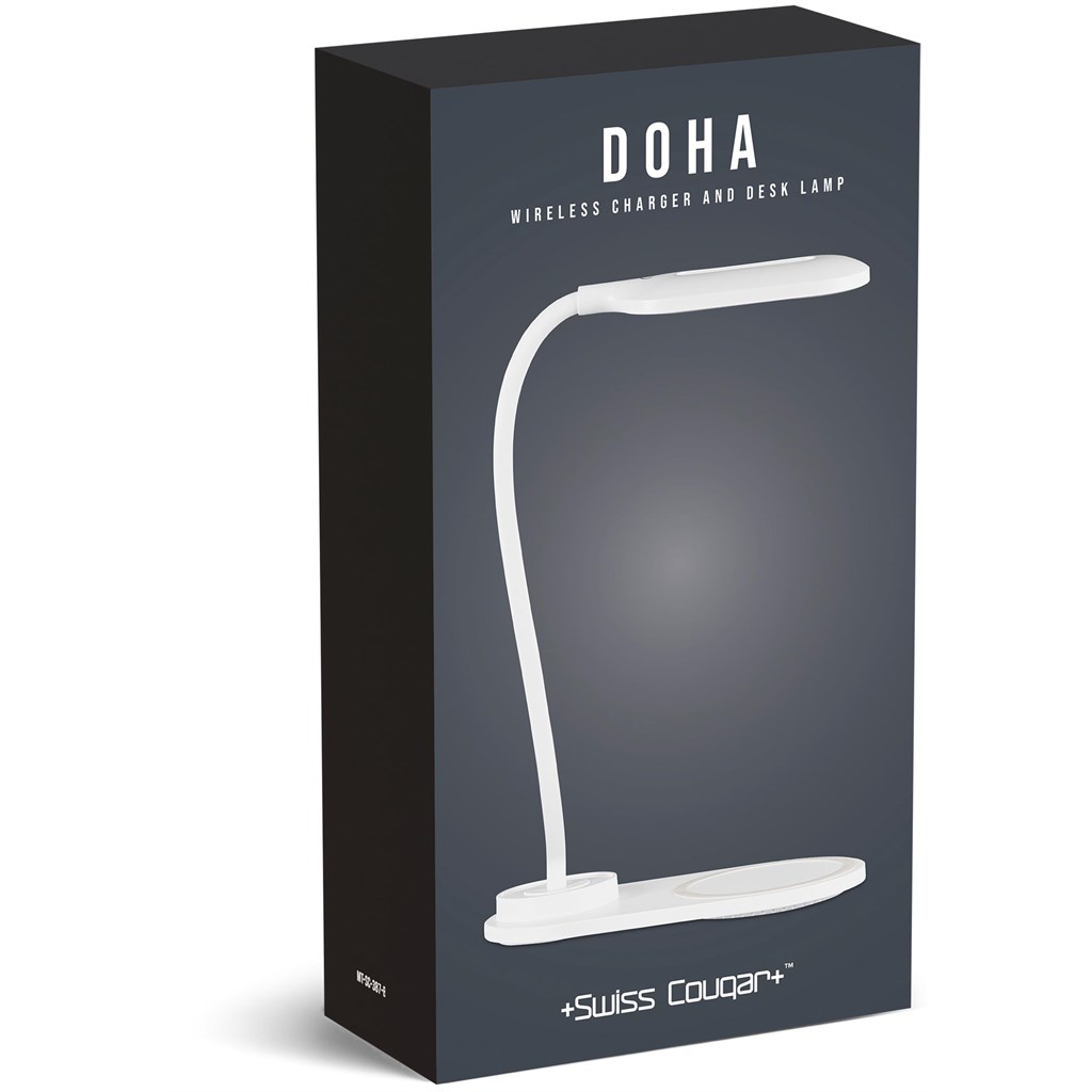 Swiss Cougar Doha Wireless Charger & Desk Lamp