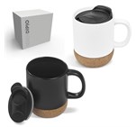 Serendipio Sienna Cork & Ceramic Coffee Mug - 340ml MUG-6700_MUG-6700-10-NO-LOGO