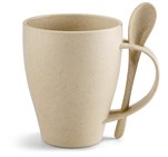Okiyo Kawai Wheat Straw Mug & Spoon - 350ml MUG-6710_MUG-6710-01-NO-LOGO