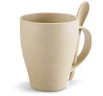 Okiyo Kawai Wheat Straw Mug & Spoon - 350ml MUG-6710_MUG-6710-02-NO-LOGO