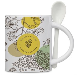 promo: Eden Sublimation Ceramic Coffee Mug & Spoon Set 320ml (Solid White)!