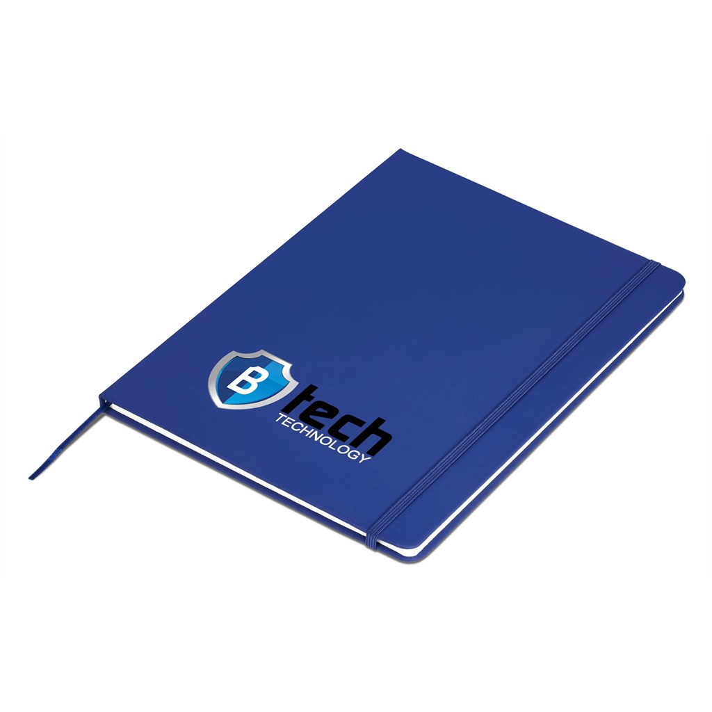 Omega A4 Hard Cover Notebook - Blue