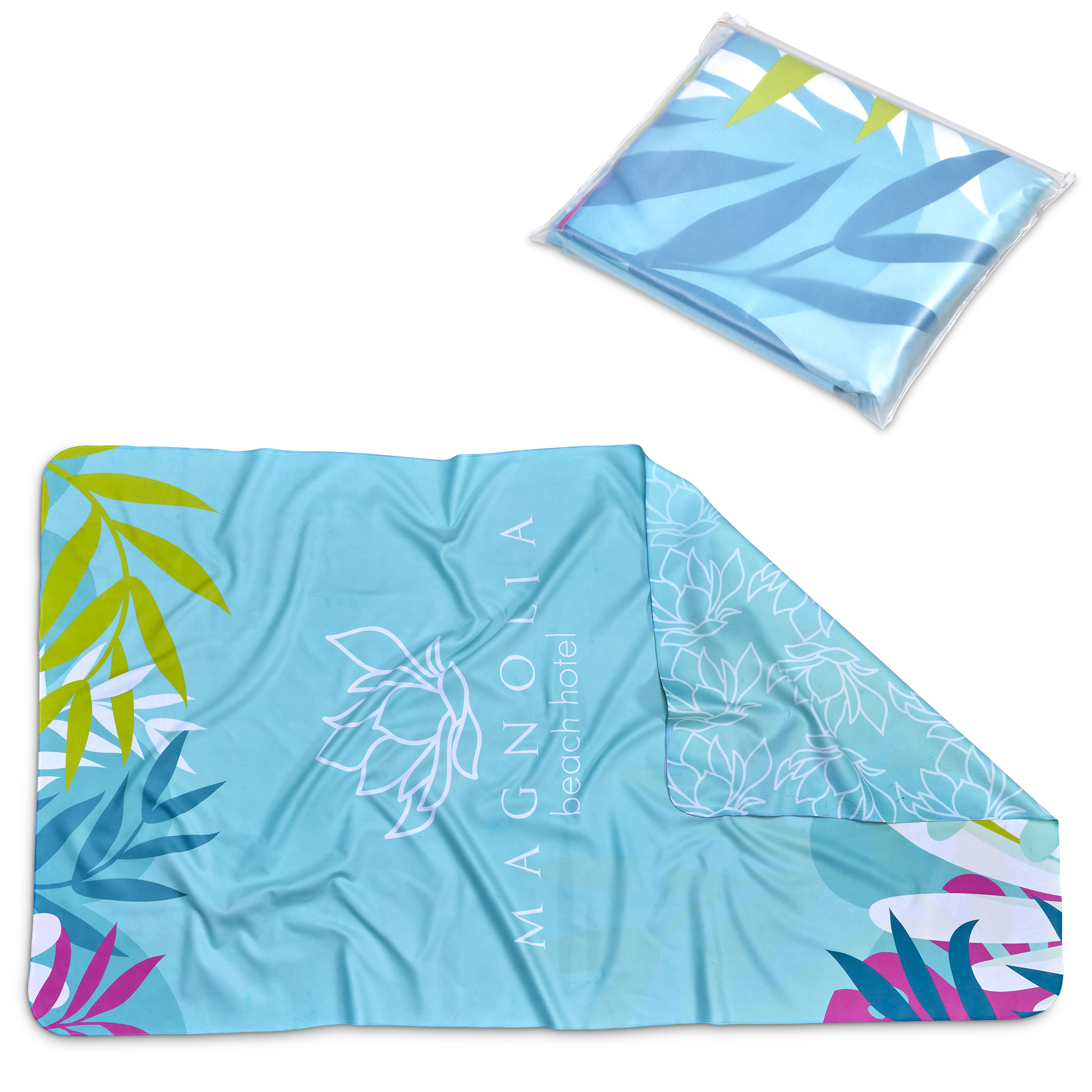 Hoppla Hula Beach Towel - Dual Branding | OC-HP-2-G