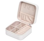 Eva & Elm Crystal Travel Jewellery Box Cream