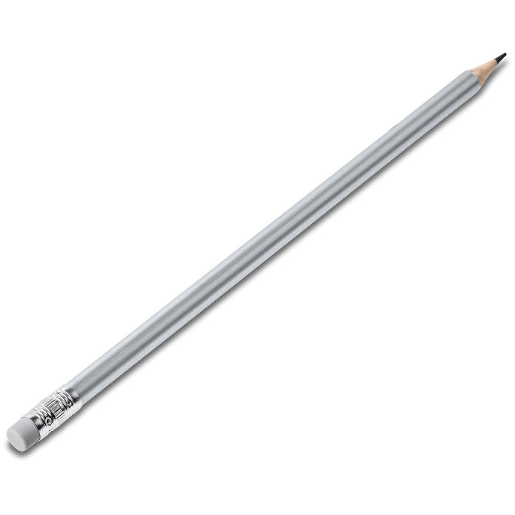 Razzmatazz Wooden Pencil – Silver