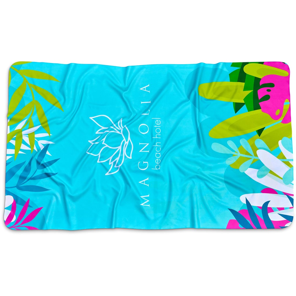 Pre-Printed Sample Hoppla Hula Beach Towel - Dual Sided Branding