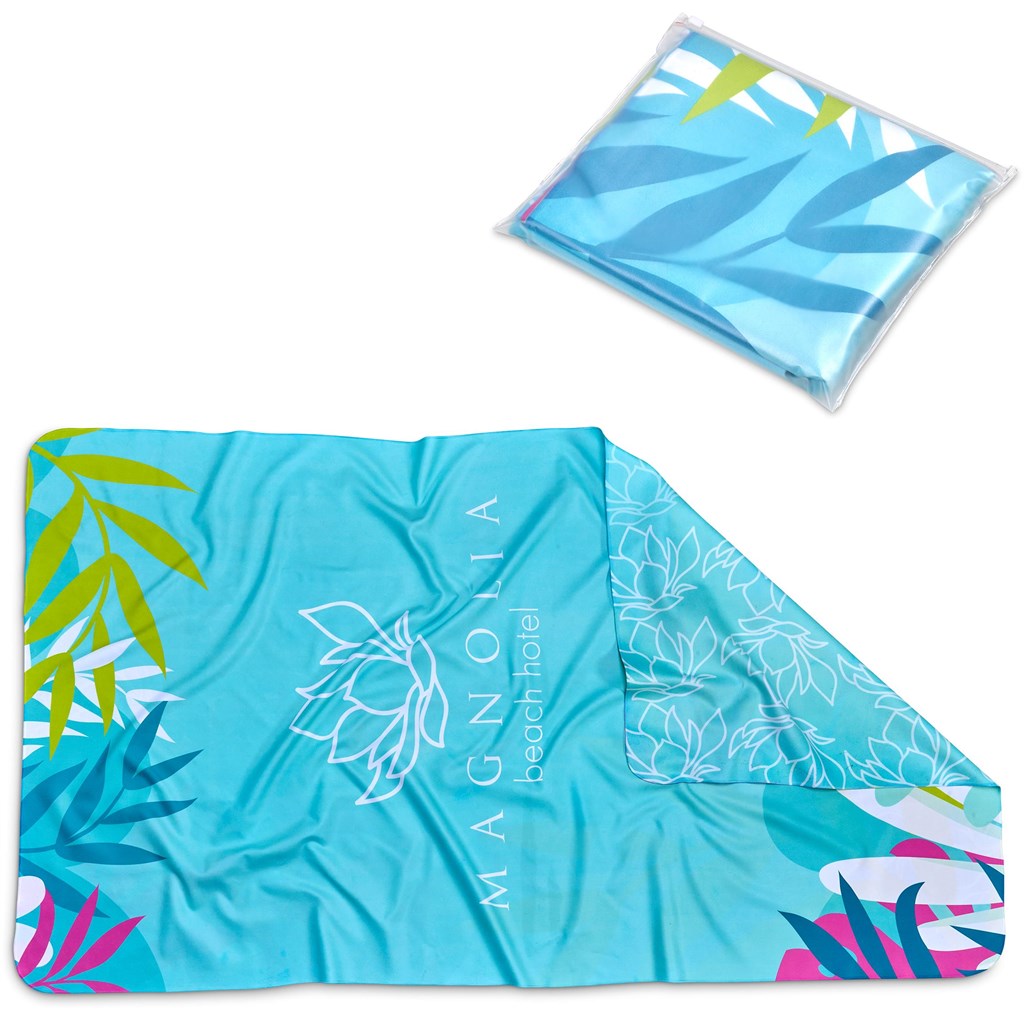 Pre-Printed Sample Hoppla Hula Beach Towel - Dual Sided Branding
