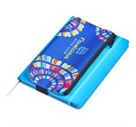 Hoppla Scribbler Polyester Large Pencil Case To Fit An A5 Notebook SC-HP-14-G_SC-HP-14-G-BL-04