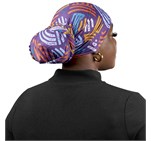 Pre-Production Sample Hoppla Crown Polyester Head Wrap SG-HP-174-G-BL-MODEL-03