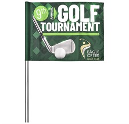promo: Pre Production Sample Hoppla Tournament Golf Flag (Solid White)!