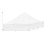 Ovation Sublimated Gazebo 2m X 2m - Roof  (Excludes Hardware) SKIN-2040-NO-LOGO